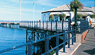 seafront and pier, Swansea hotel